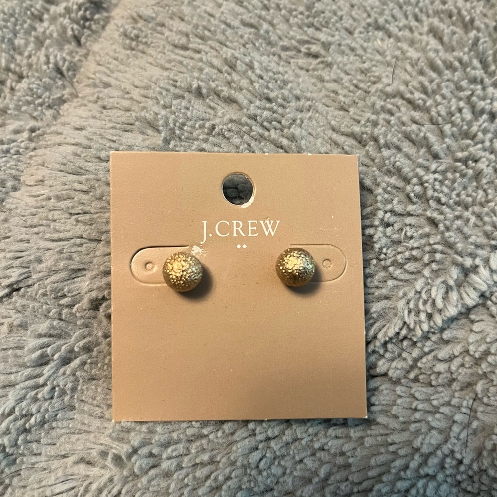 J. Crew Textured Gold Earrings